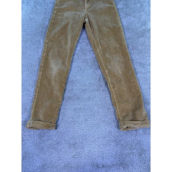 American Eagle Pants Brown Corduroy Mom Jeans Women’s Stretch Size 0 E365 - Picture 2 of 16